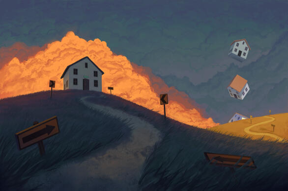 Dreamcore-inspired scenery